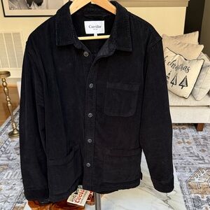 Corridor NYC Black Corduroy Shirt Jacket